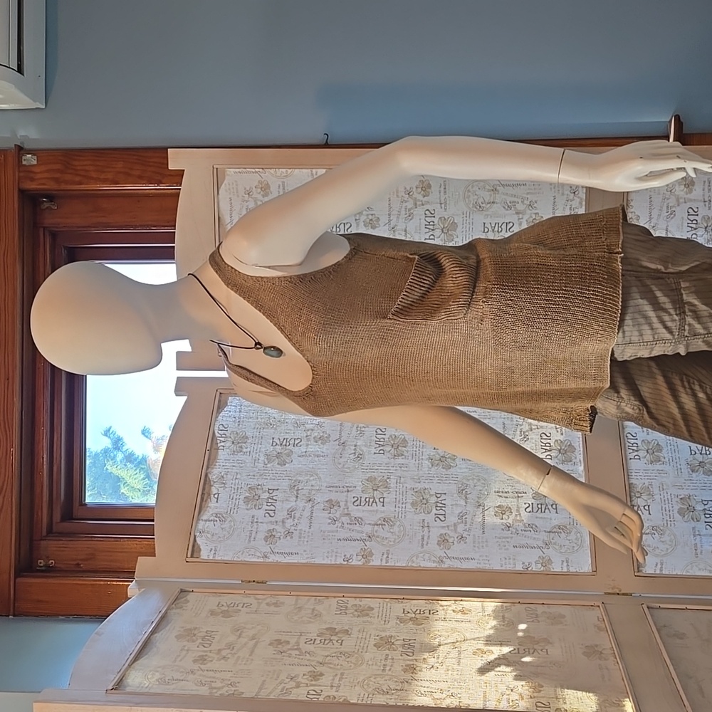 Duffy linen knit tank Small
